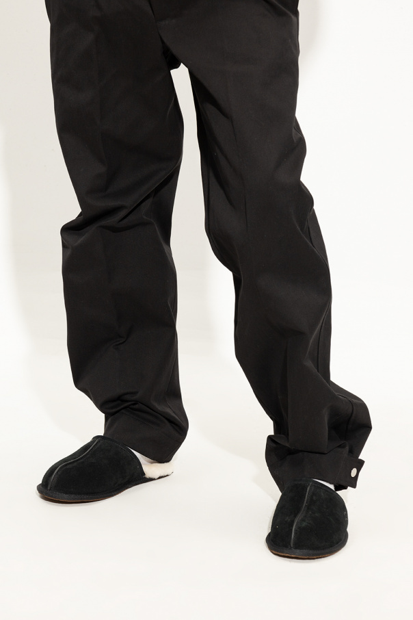 Ugg Flat Slippers In Black
