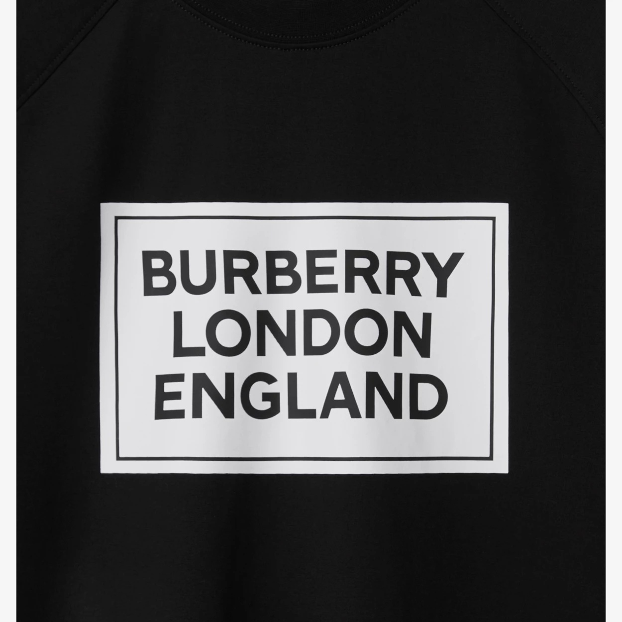 Burberry Item O-neck Short-sleeved T-shirt In Black