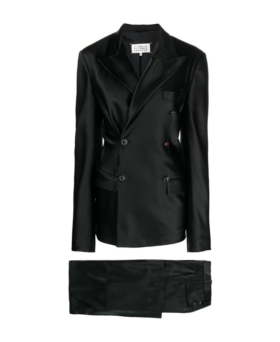 Maison Margiela Double-breasted Two-piece Suit In Black