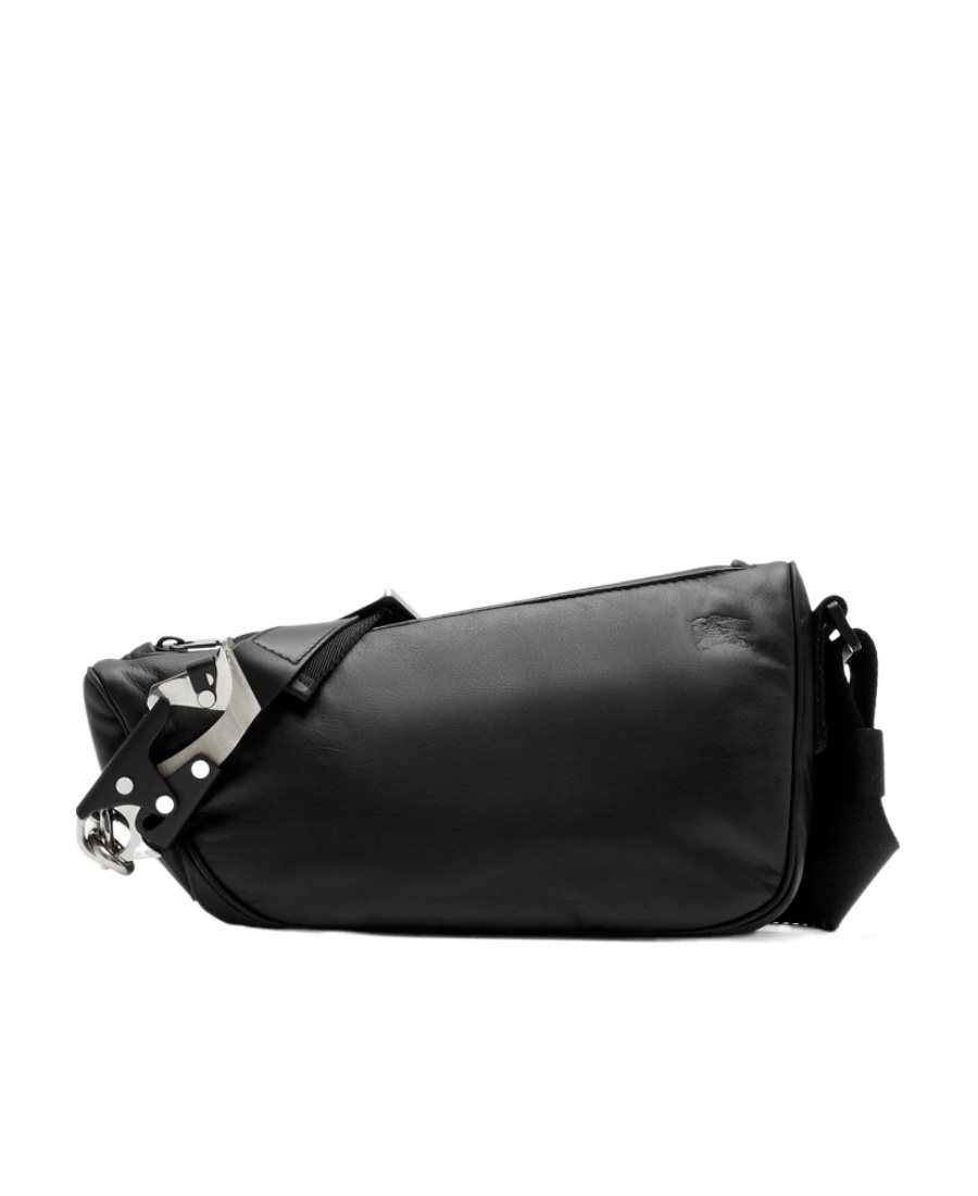 Burberry Shield Zipped Crossbody Bag In Black