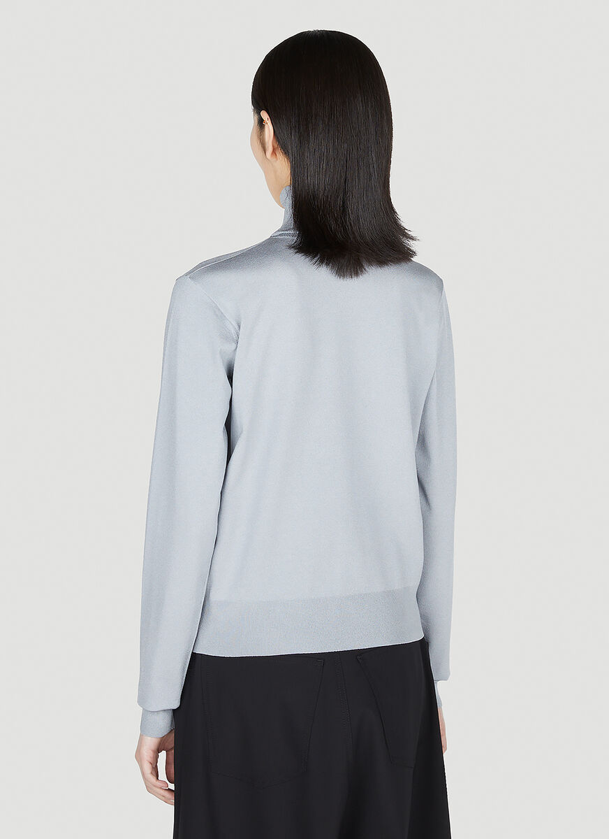 Balenciaga Turtleneck Long-sleeved Jumper In Multicolor