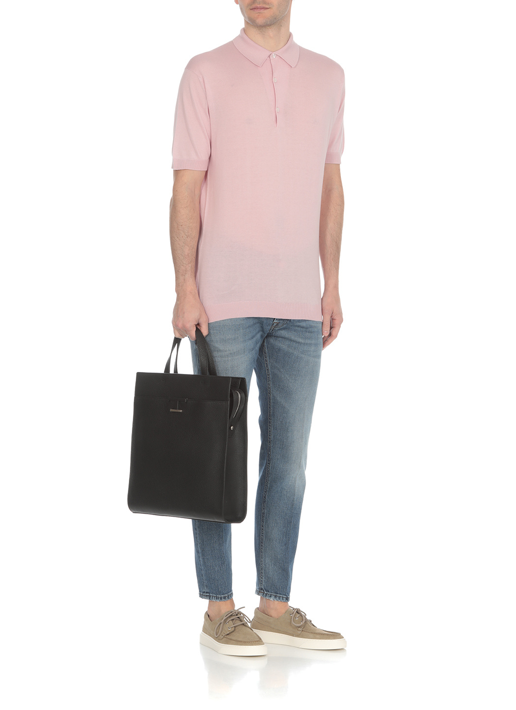John Smedley Short-sleeved Polo Shirt In Pink