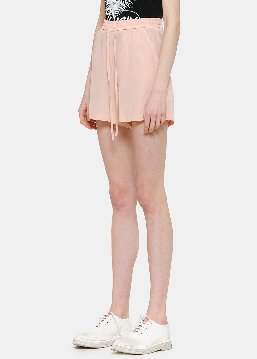 Shop Red Valentino Straight Shorts In Nude