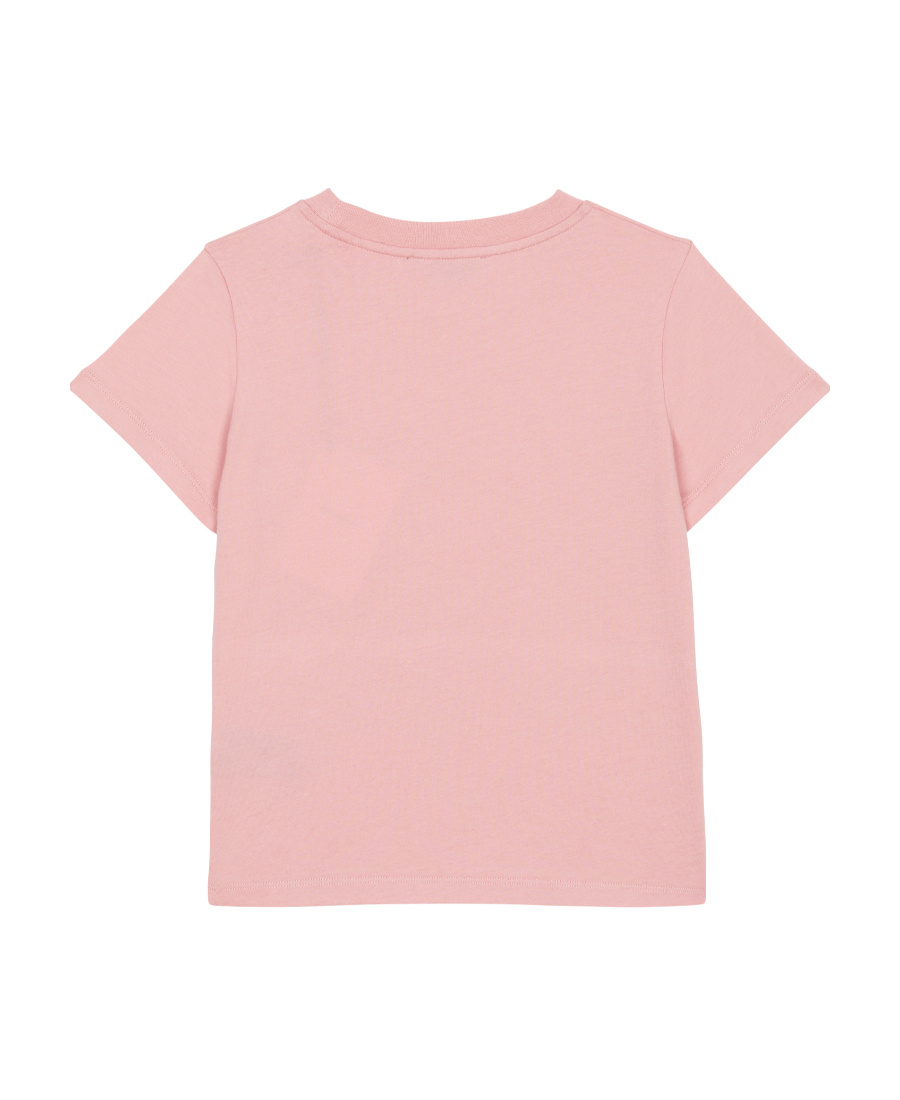 Balmain Flocked Logo-print T-shirt In Pink