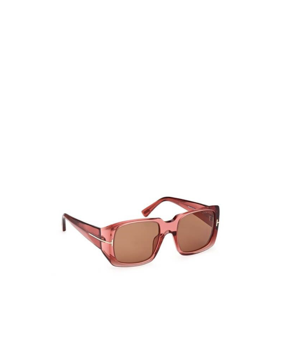 Tom Ford Sunglasses With Rectangular Frames In Pink