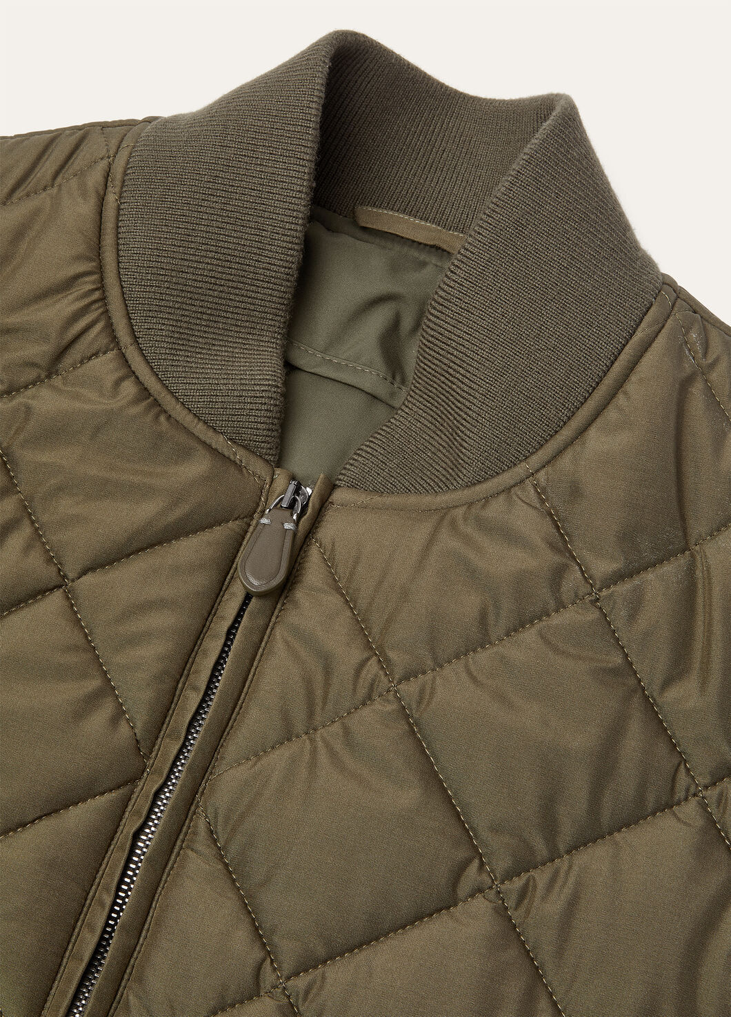 Loro Piana Diamond Quilted Vest In Gray