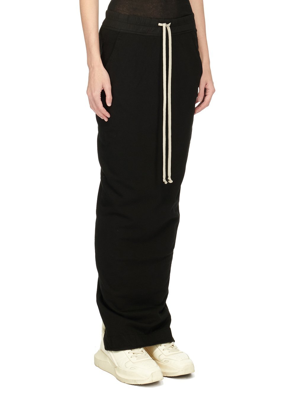 RICK OWENS DRKSHDW PILLAR DRAWSTRING-WAIST MAXI SKIRT