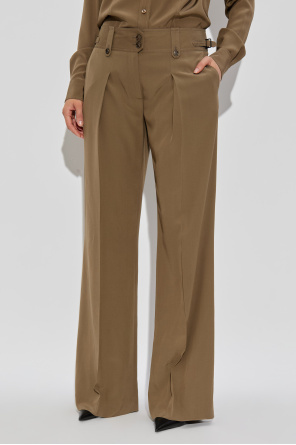 Tom Ford Belt Loops Slacks In Brown
