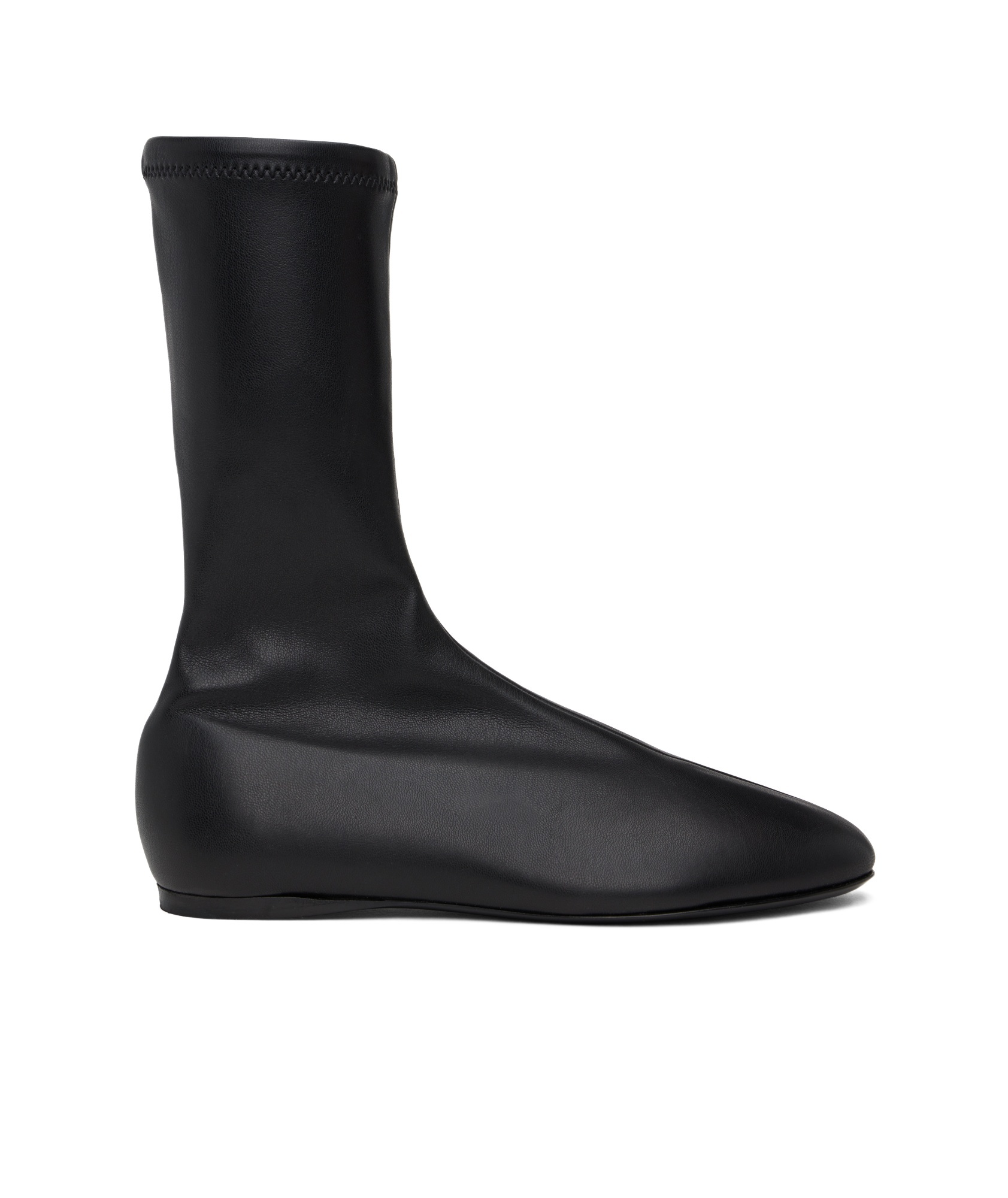 Shop Proenza Schouler Round-head Short Boots In Black