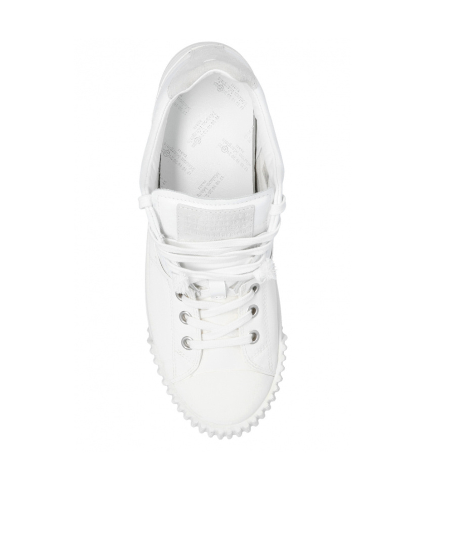Maison Margiela New Evolution Leather Sneakers In White
