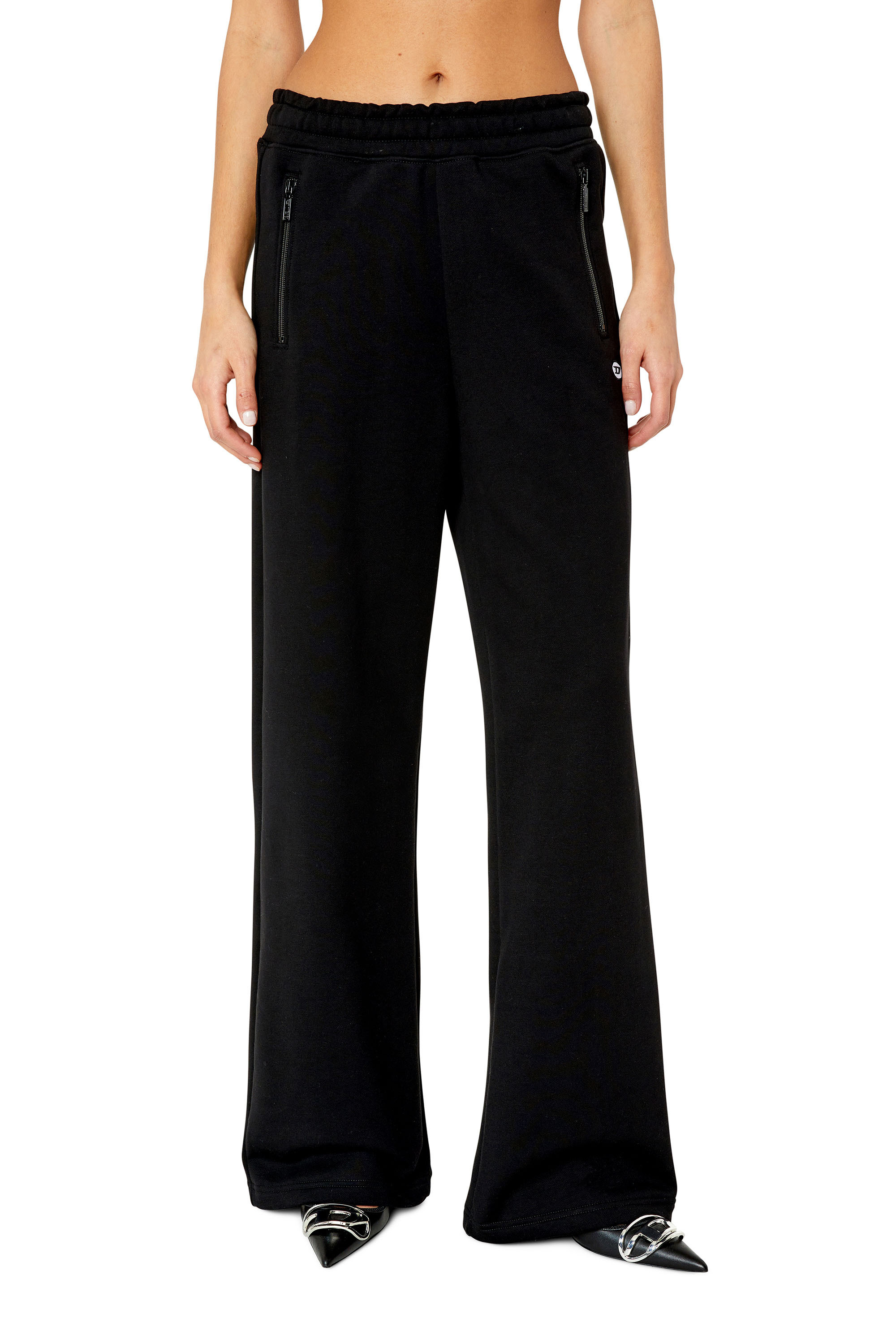 Diesel Elasticated-waist Joggers In Black