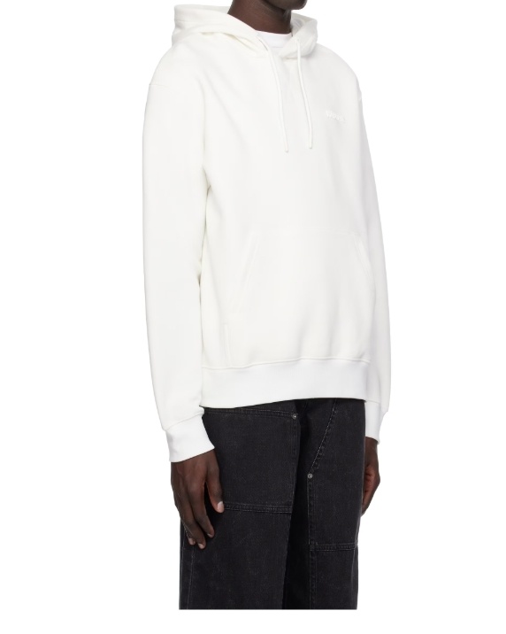 Mackage Long-sleeved Hooded Sweatshirt In White