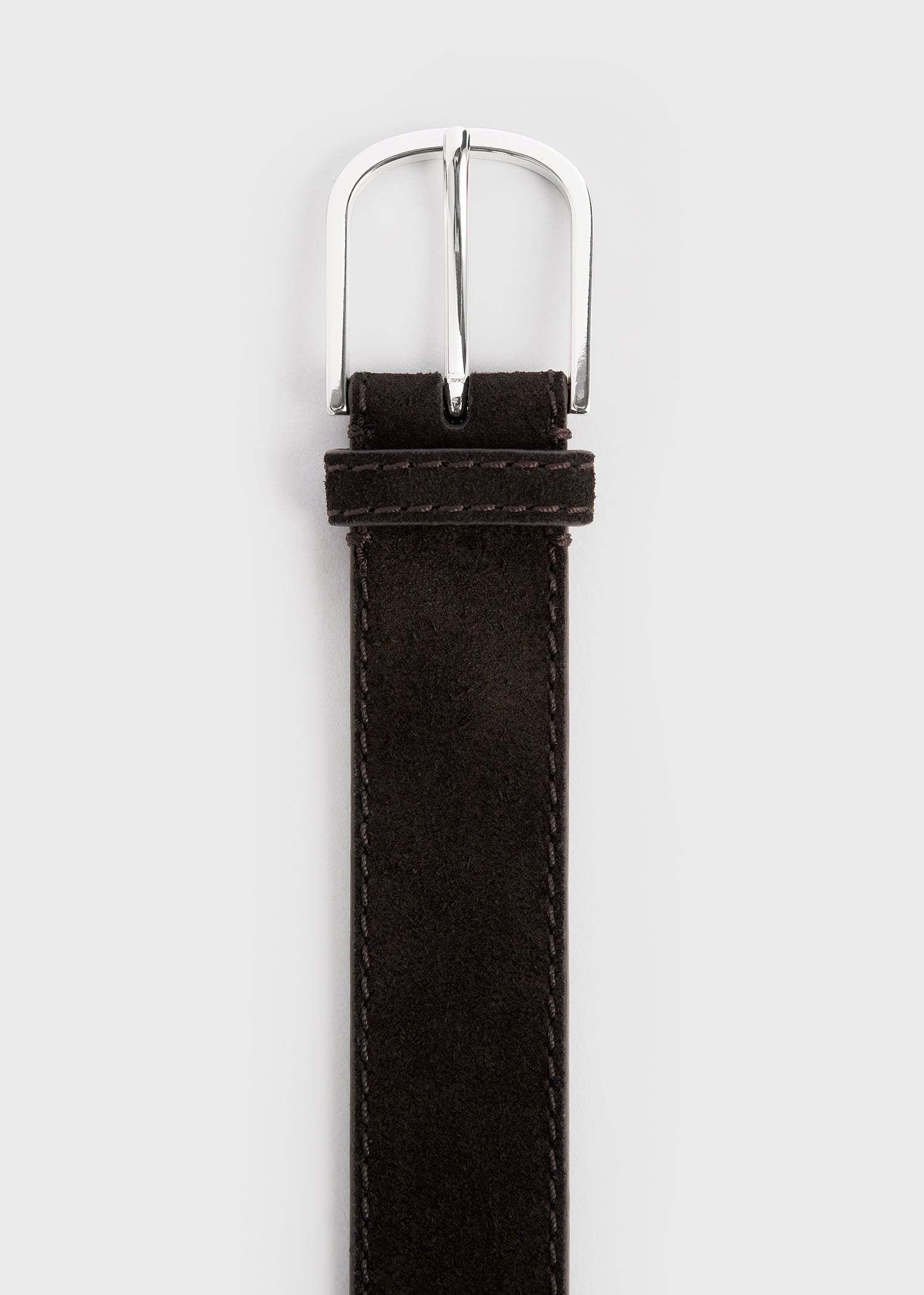 Totême Bold Trouser Belt Espresso In Black