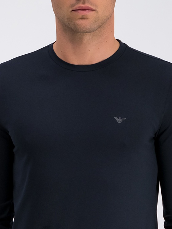 EMPORIO ARMANI PRINTED LOGO LONGSLEEVED T-SHIRT