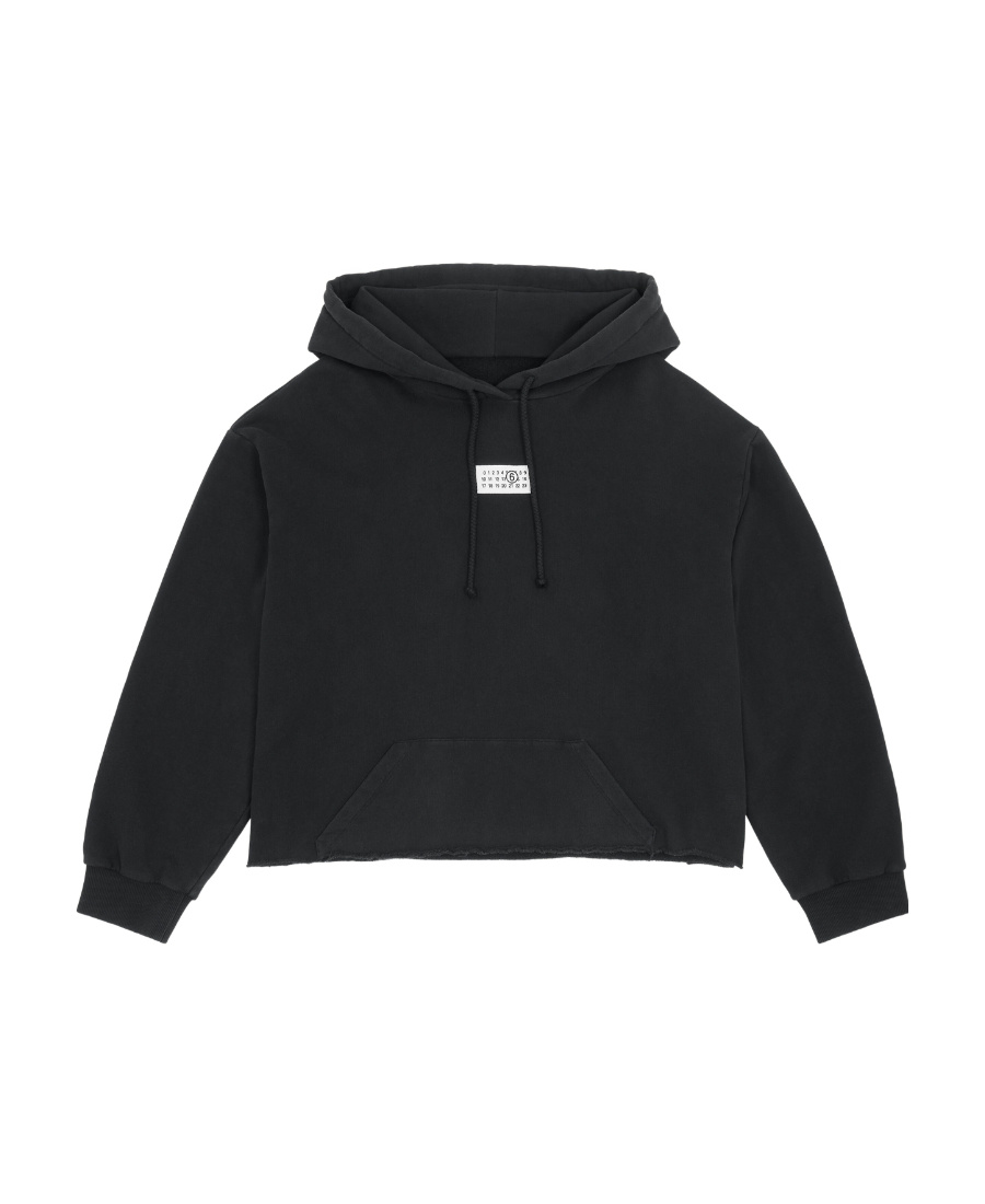 Mm6 Maison Margiela Numeric Hoodie In Black