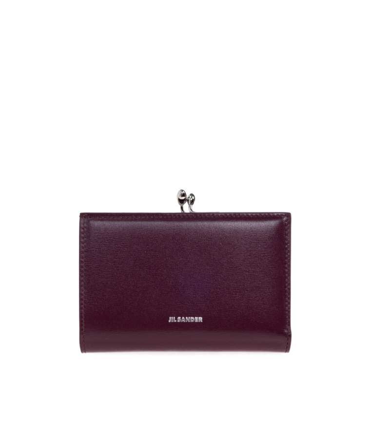 Jil Sander Goji Purse Small In Burgundy