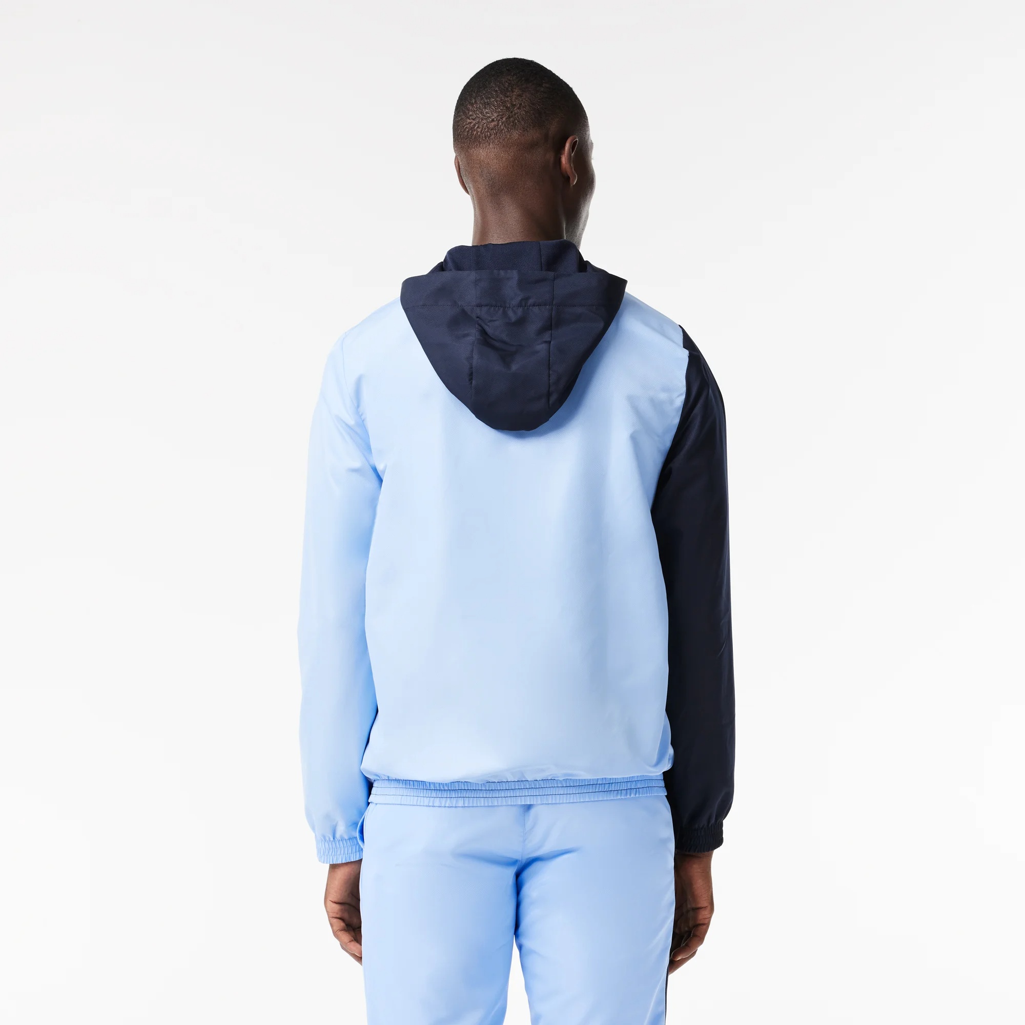 Lacoste Zipped Tennis Jacket In Navy Blue
