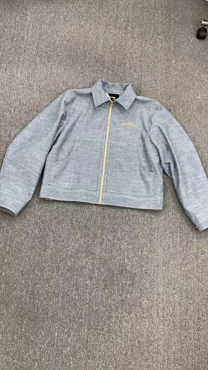 We11 Done Zippered Casual Jacket In Gray