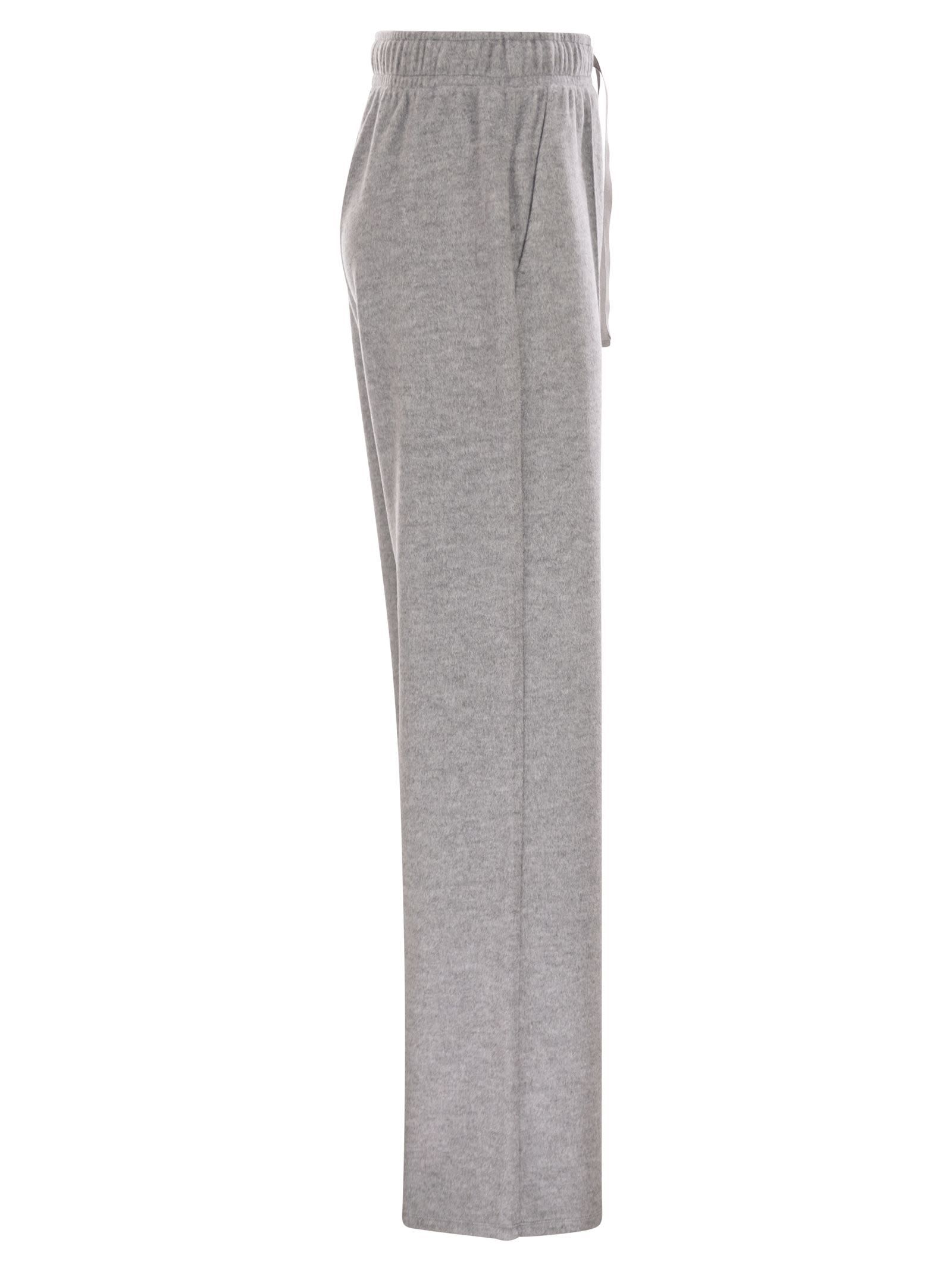 Weekend Max Mara Sponda Drawstring Trousers In Gray
