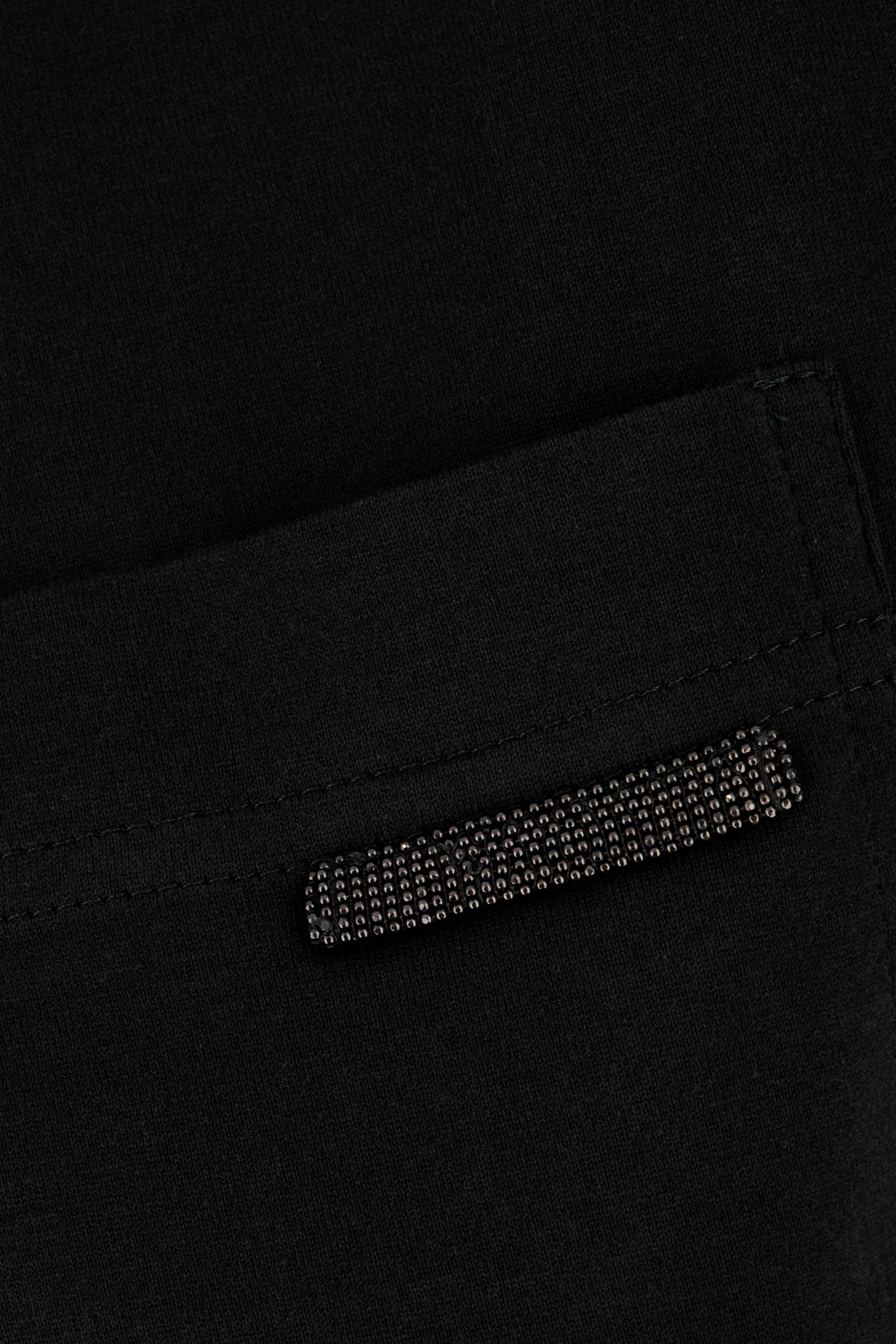 Brunello Cucinelli Cotton T-shirt With Short Sleeves And Embellished Detail In Black