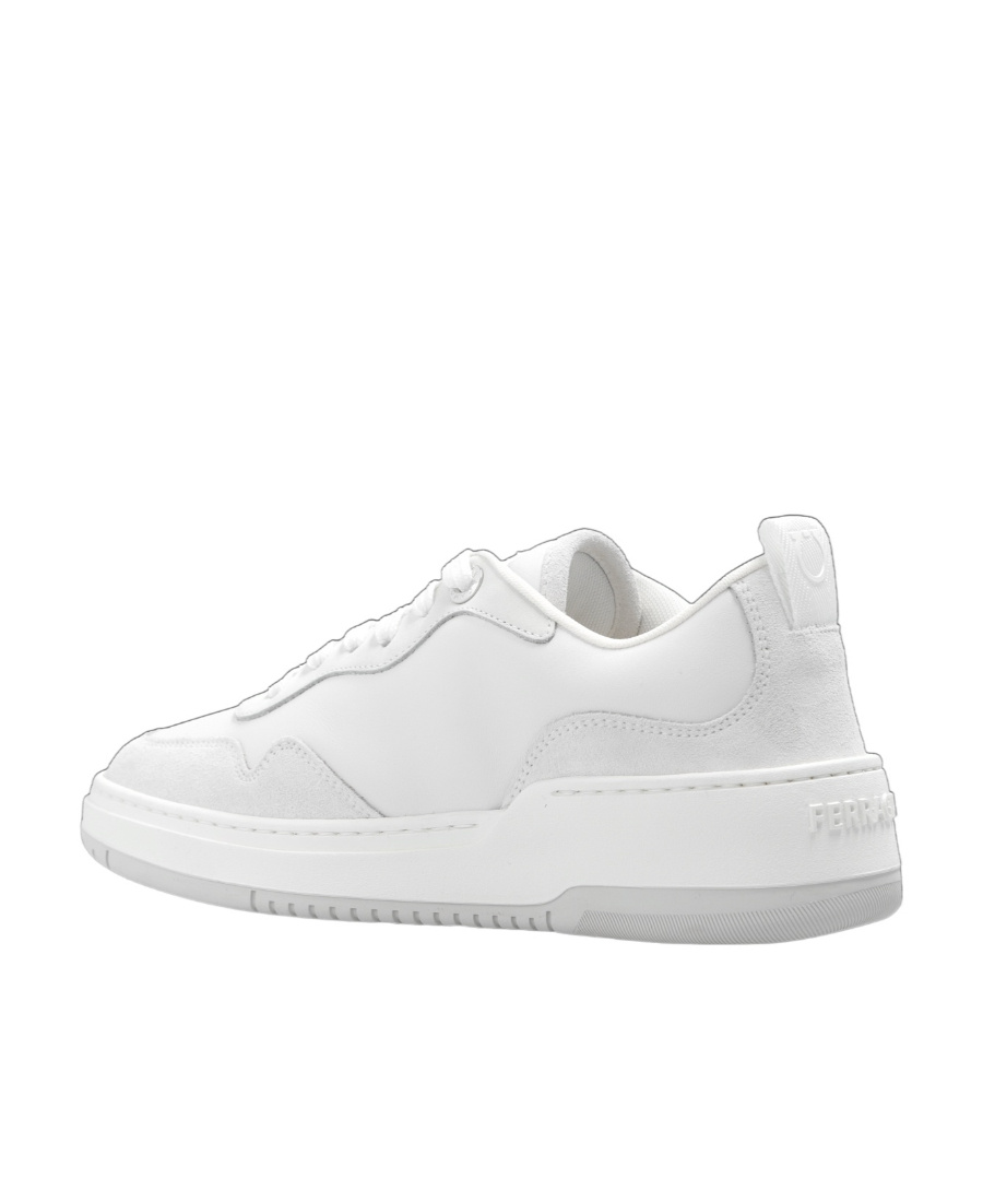 Ferragamo Gancini Low-top Sneakers In White