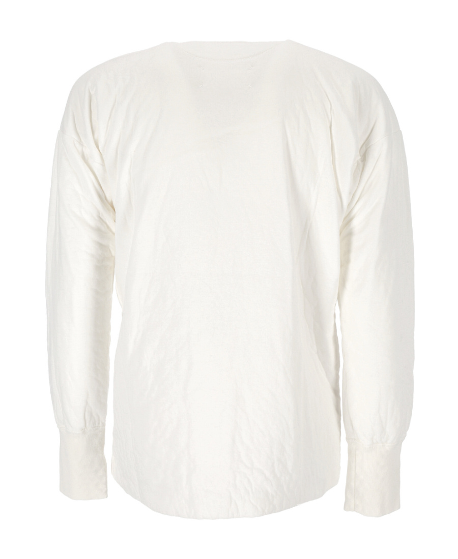 Maison Margiela Embroidered-bird Sweatshirt In White