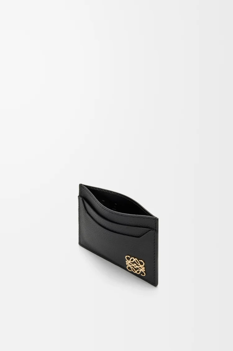 Loewe Anagram Leather Cardholder In Black