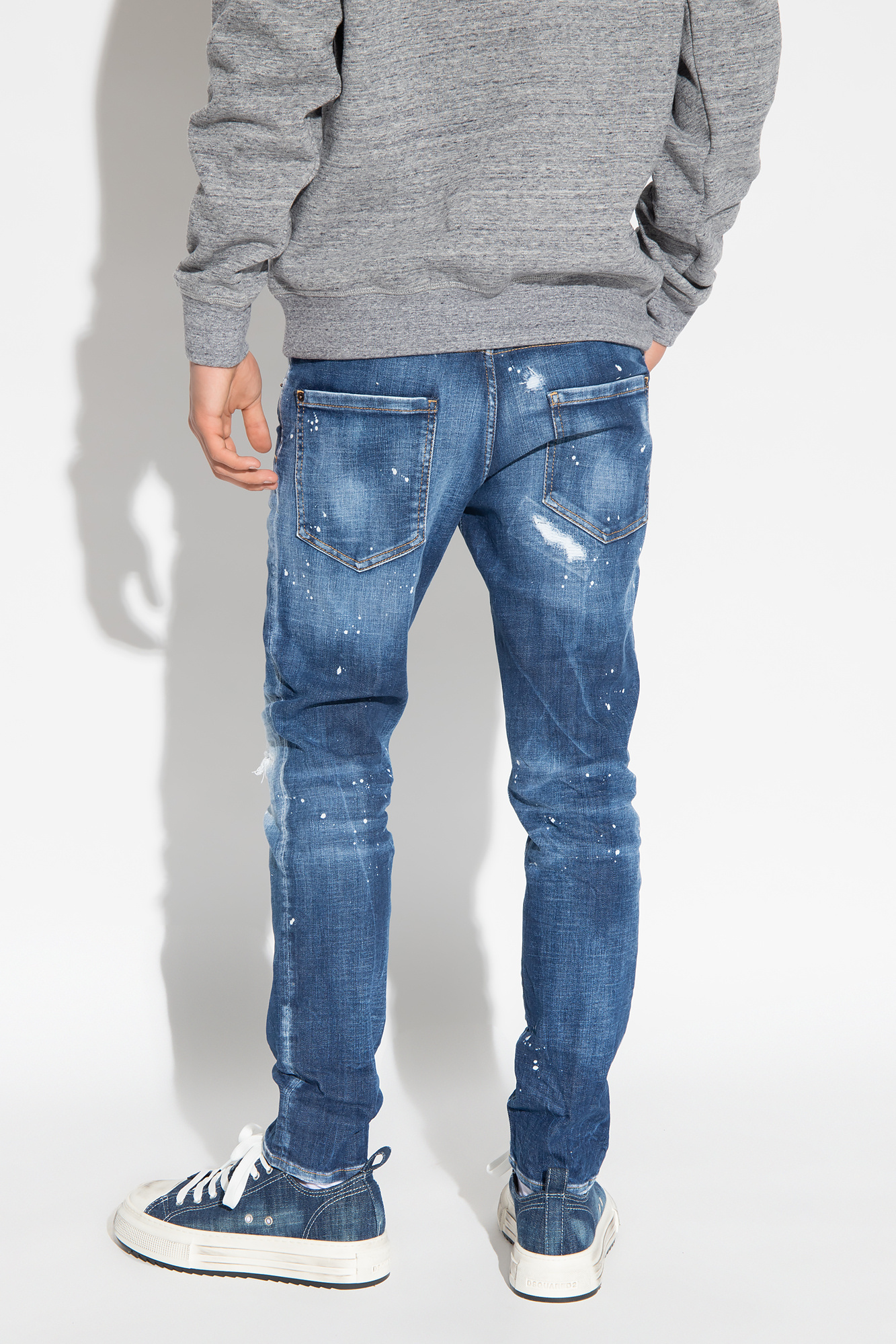 DSQUARED2 DSQUARED2 PAINT SPLATTER EFFECT DISTRESSED JEANS