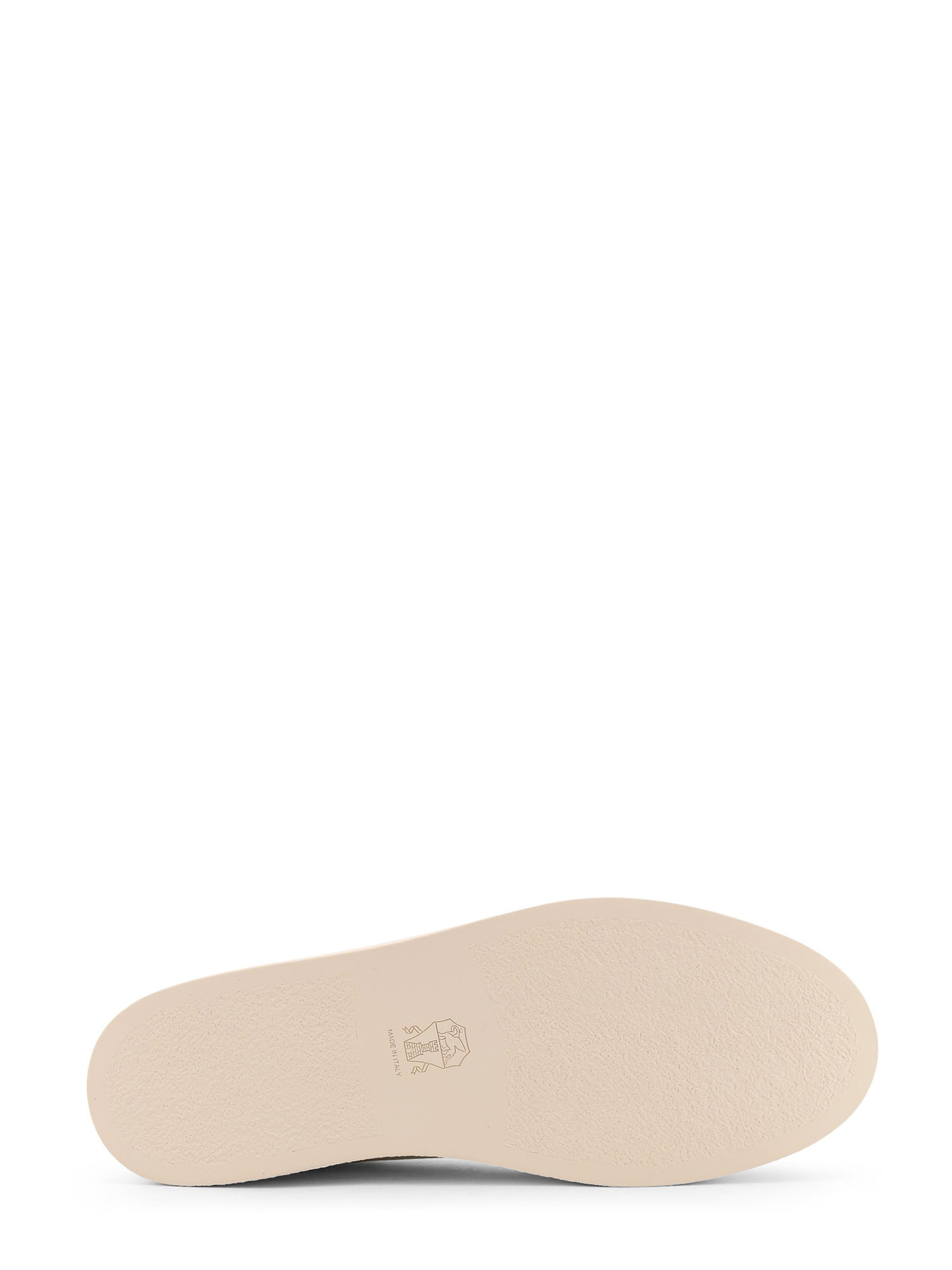 Brunello Cucinelli Leather Low-top Sneakers Rubber Sole In Neutral