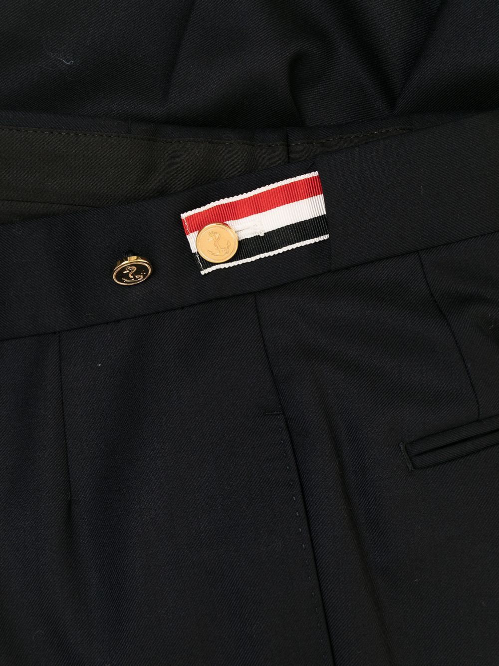 Thom Browne Straight-leg Trousers In Black