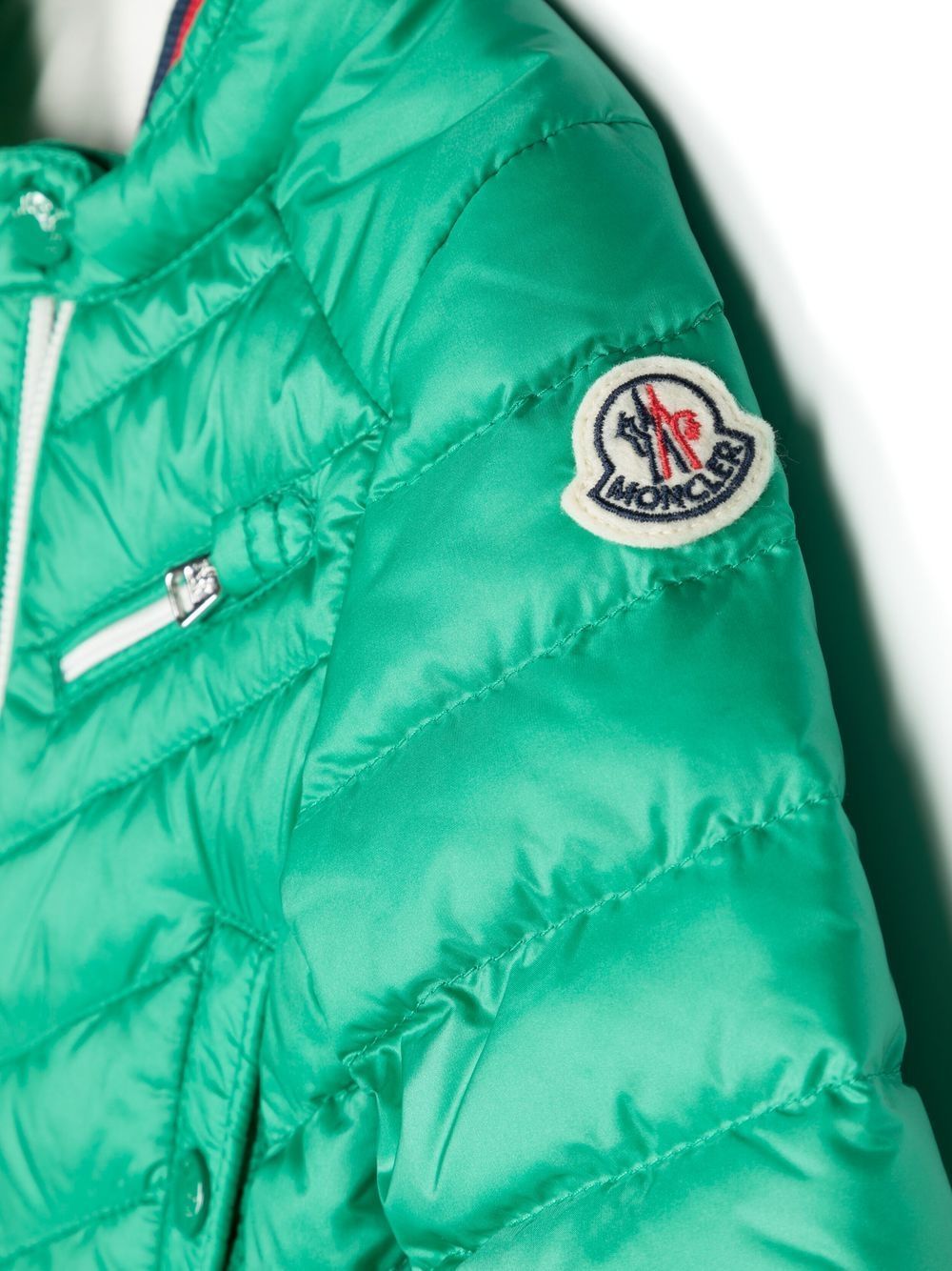 Moncler Logo Casual Jacket In Green