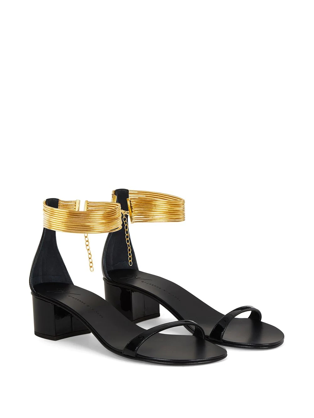 Giuseppe Zanotti Multi Wire Ankle Strap Sandals In Black