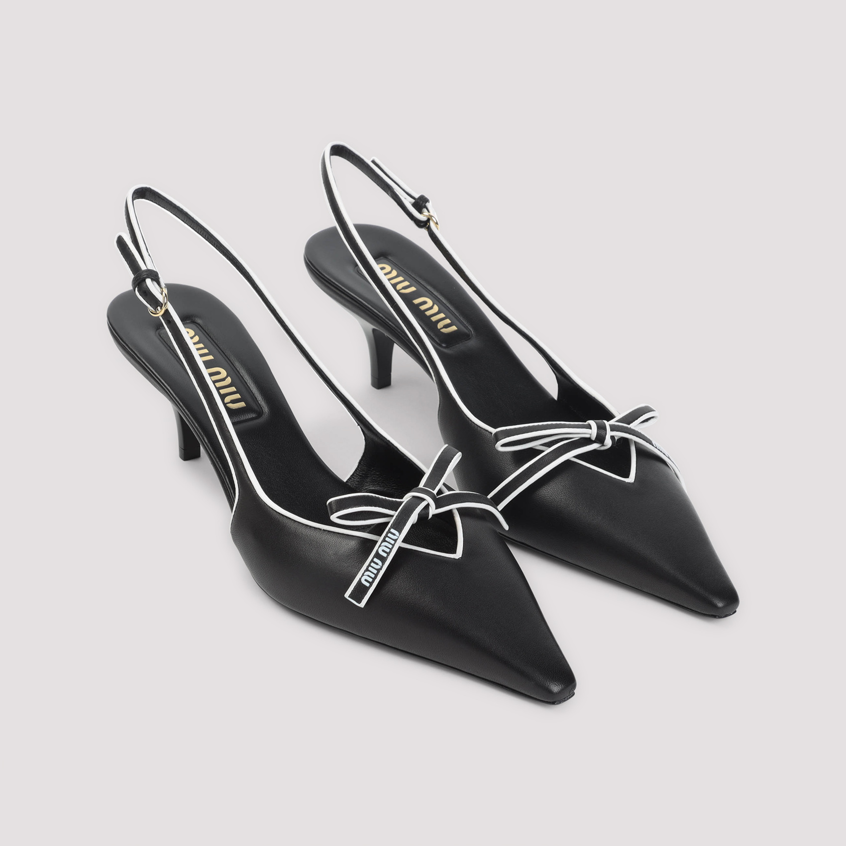 Shop Miu Miu Pointed High Heel Sandals
