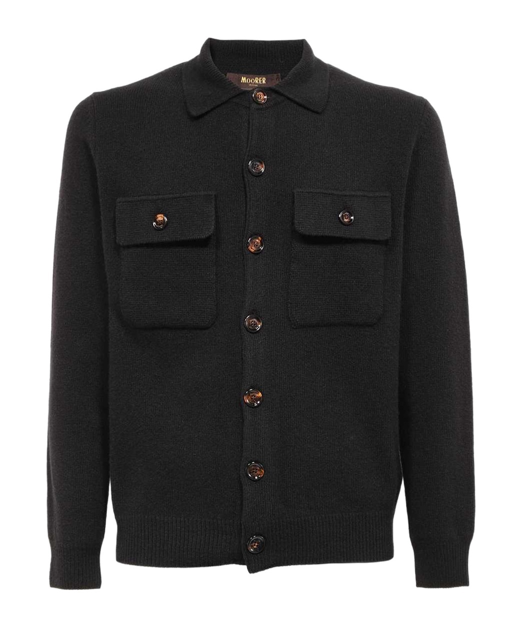 Moorer Long-sleeved Sweater In Black