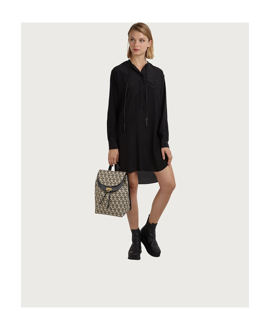 Ferragamo Monogram-logo Backpack In Nude
