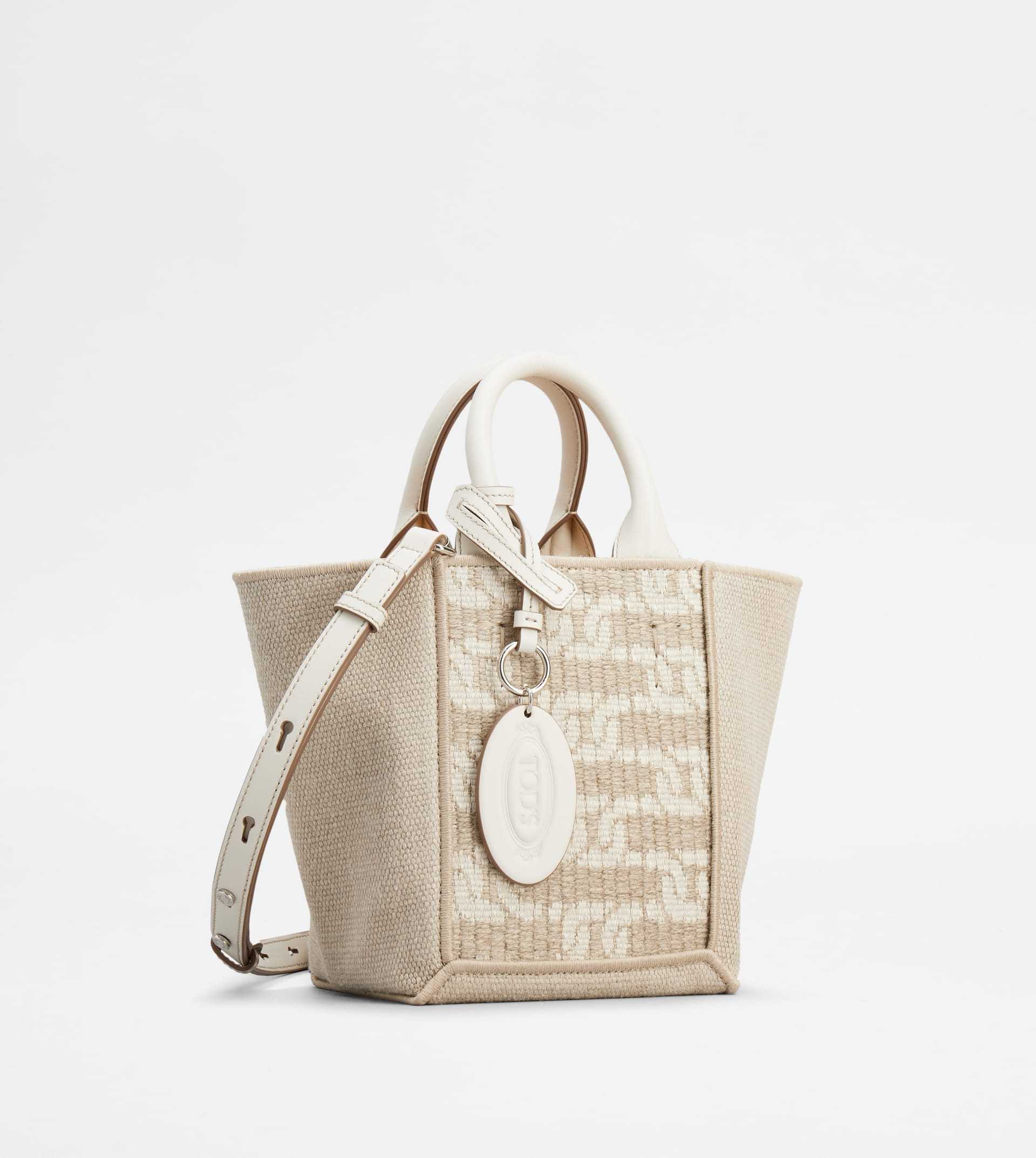 Tod's Double Up Mini Shoulder Bag In Nude