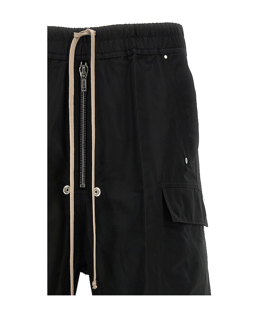 Rick Owens Drawstring Dietrich Pants Elastic Waistband In Black