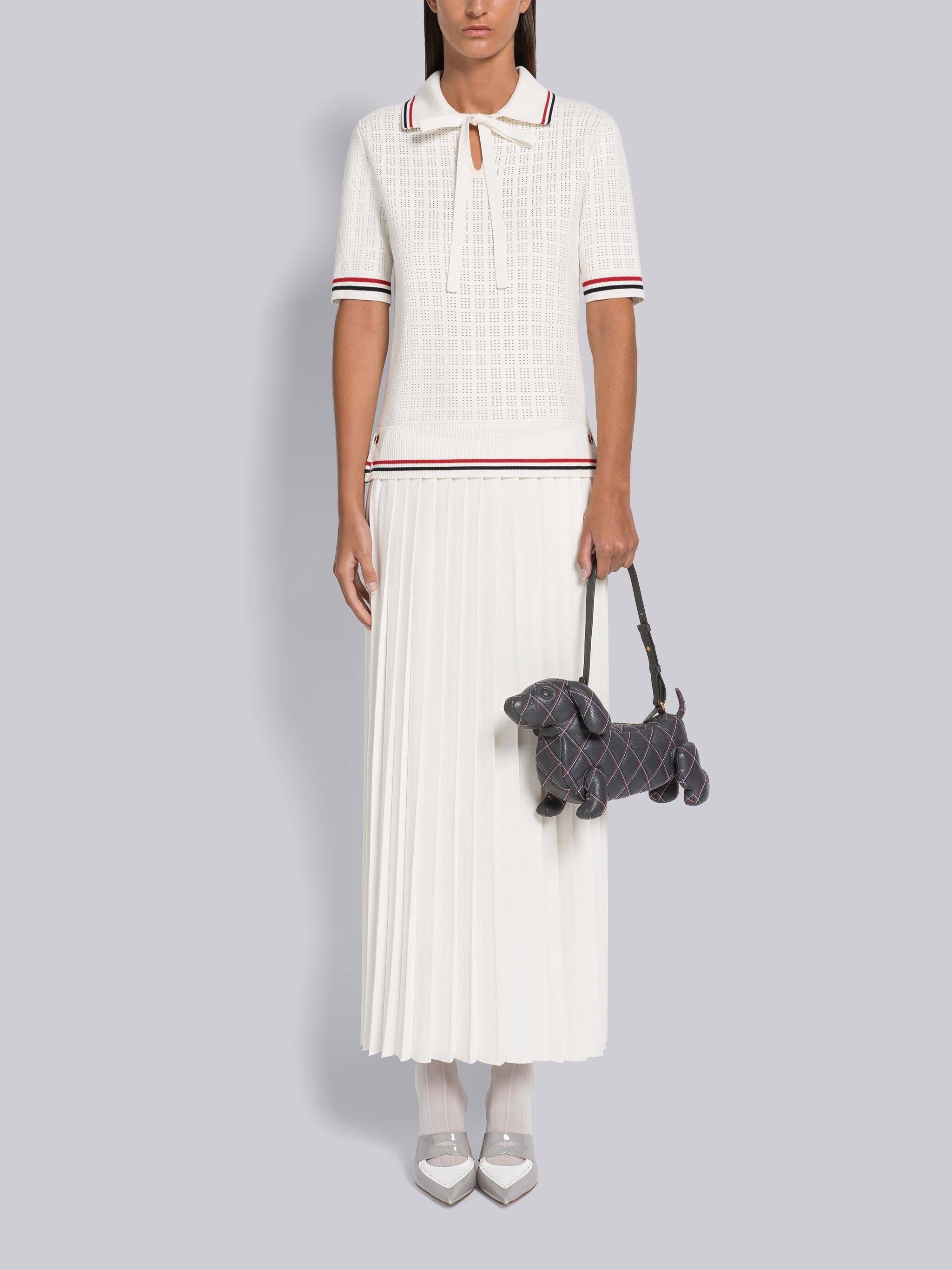 Thom Browne Rwb Polo In White