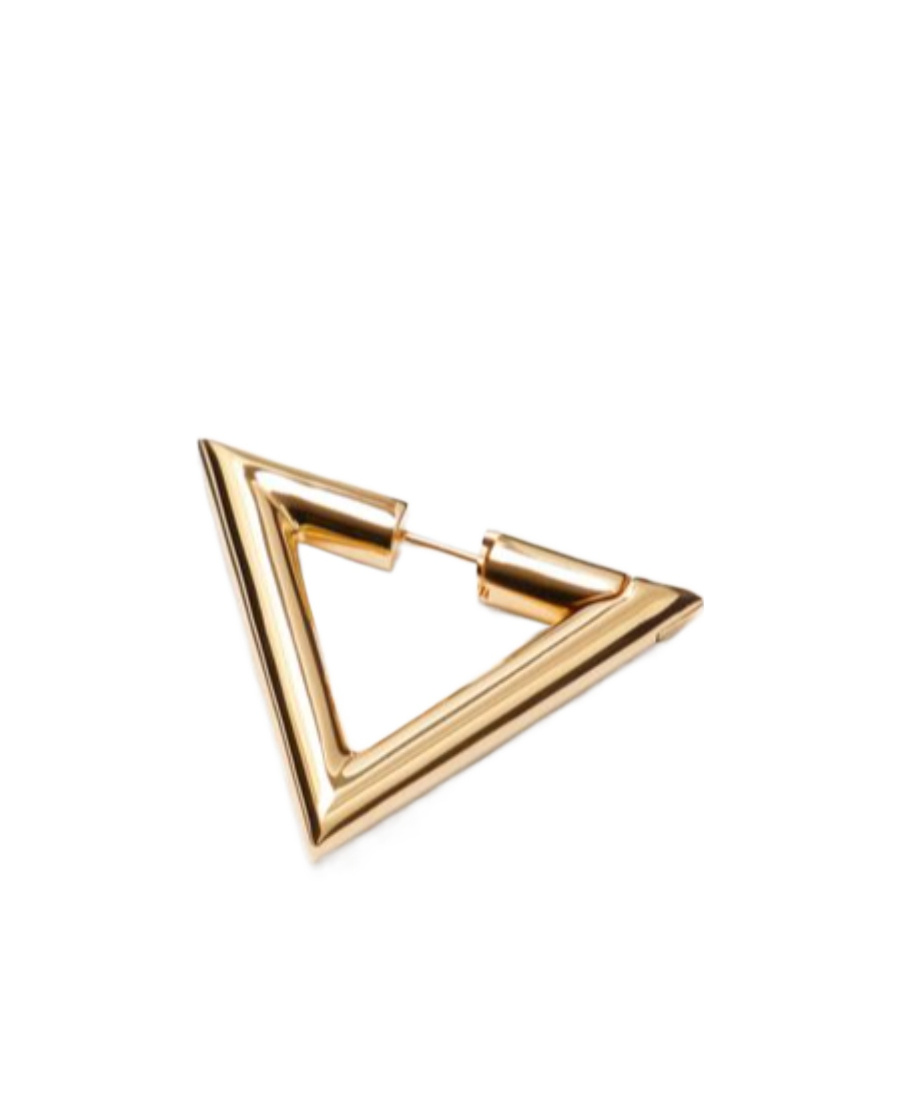 Valentino V Gold Hoop Earrings In Yellow