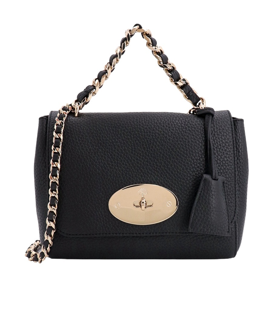 Mulberry Lily Convertible Leather Shoulder Bag In Black