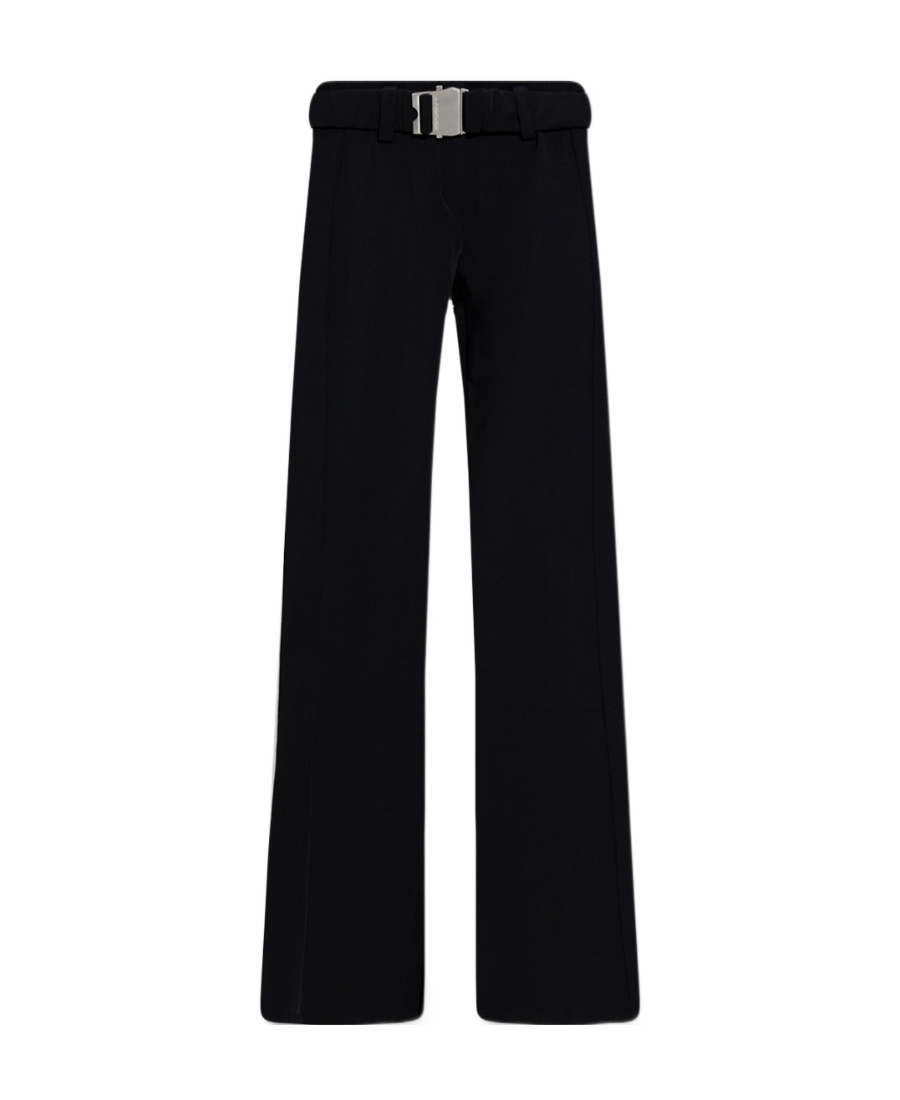 Misbhv Flared Buckled-waist Trousers In Black