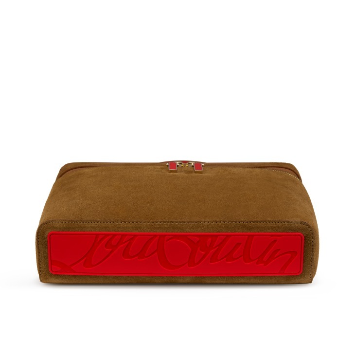 Christian Louboutin Djanis Zip-up Crossbody Bag In Brown