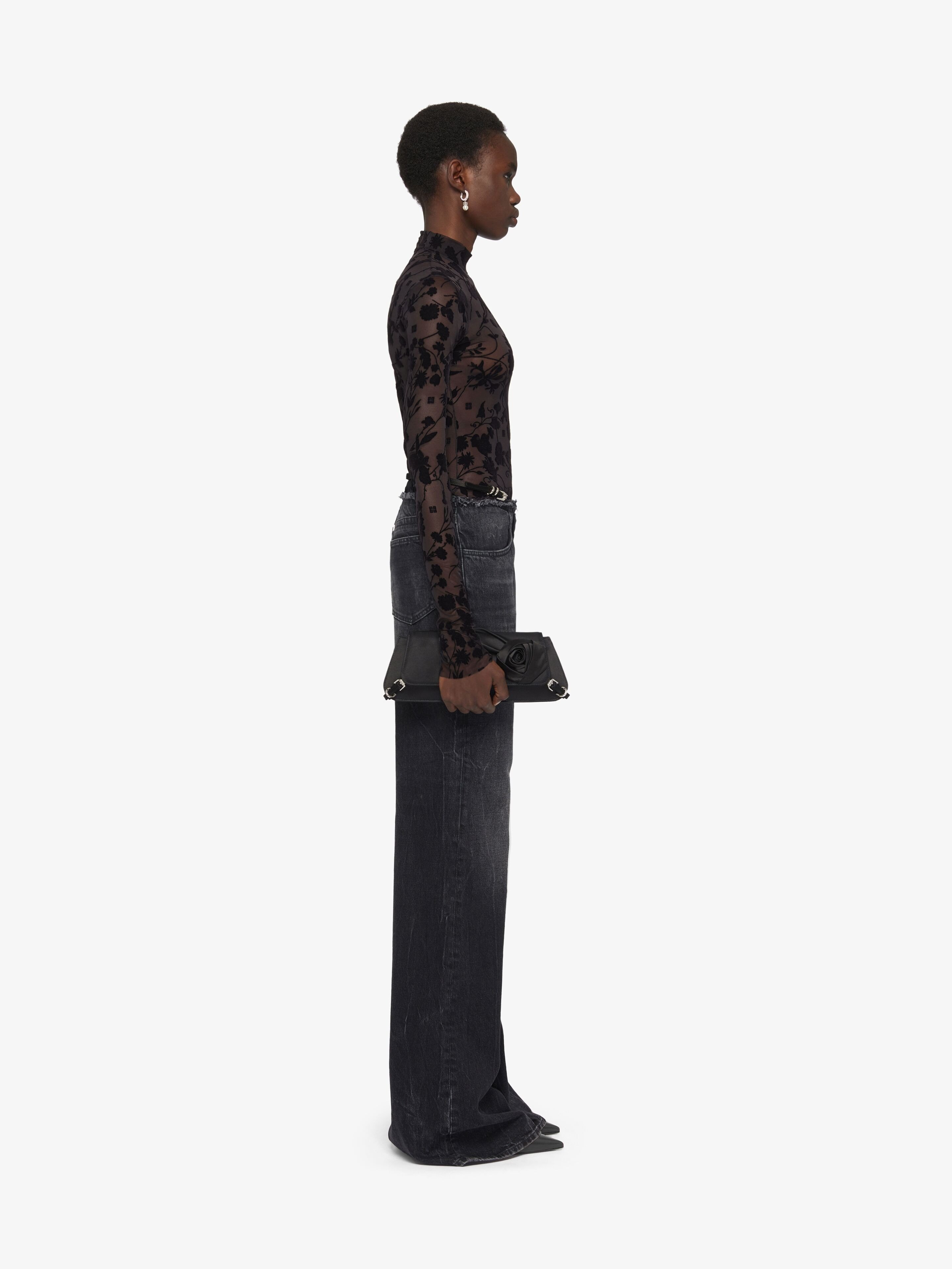 Givenchy Voyou Jeans In Denim In Black