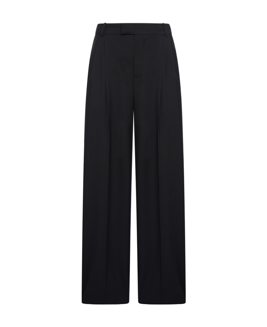 Alexander Mcqueen Wide-leg Tailored Trousers In Black