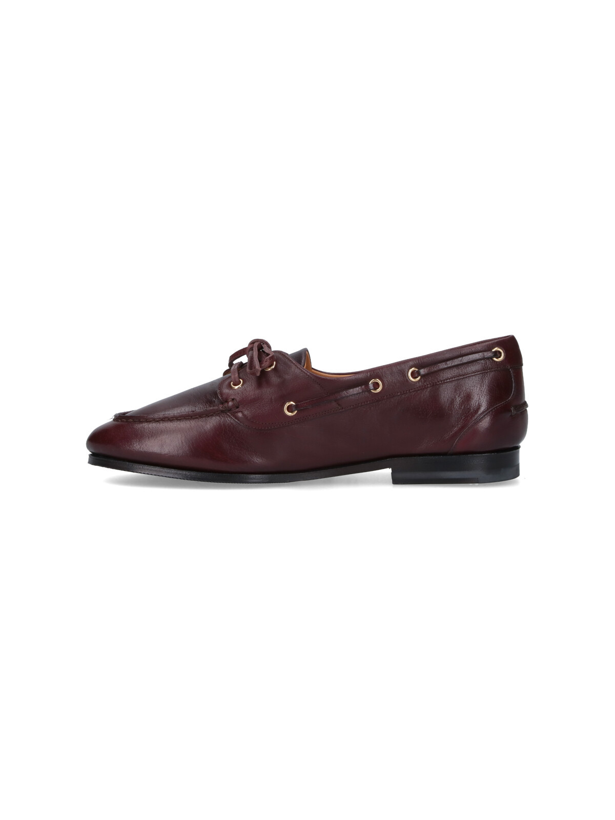 Bally Leather Loafers With Round Toe And Rubber Sole In Brown