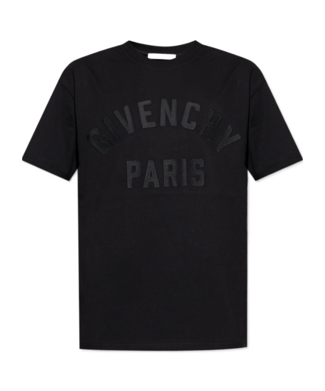Givenchy Men Cotton T-shirt In Black