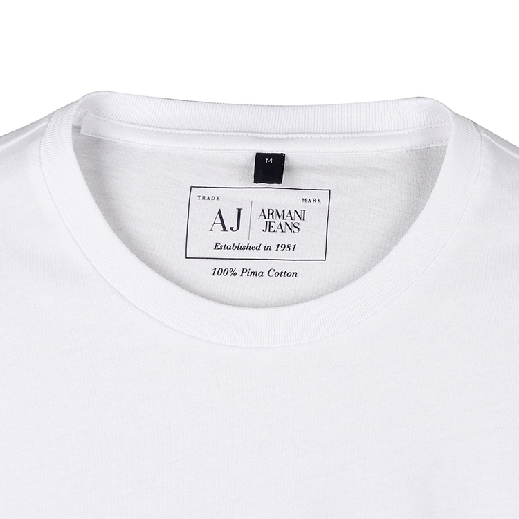Armani Jeans Logo Details T-shirt In White
