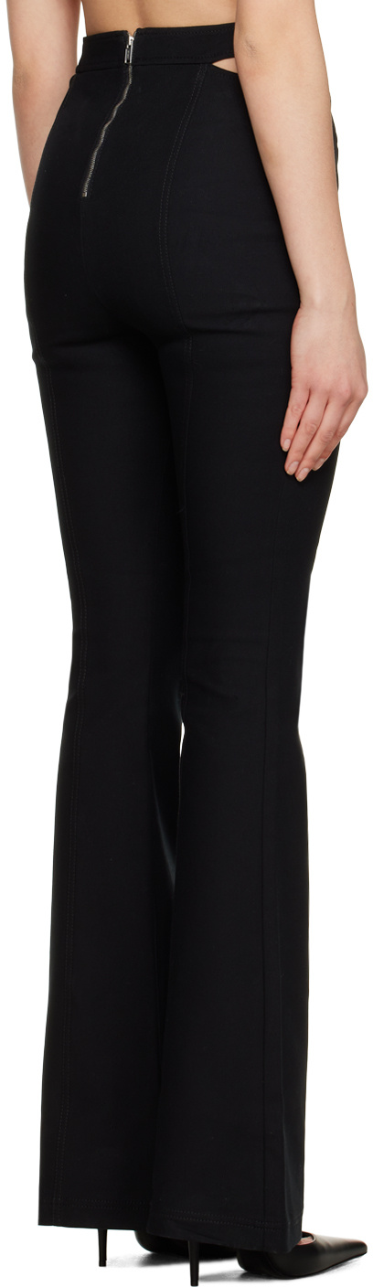 DION LEE INTERLOOP HIGH-WAISTED TROUSERS