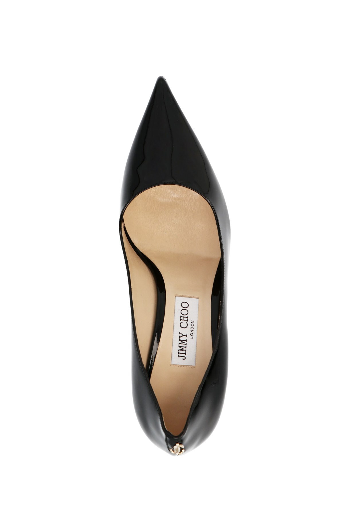 Jimmy Choo Logo Plaque Pumps In Black