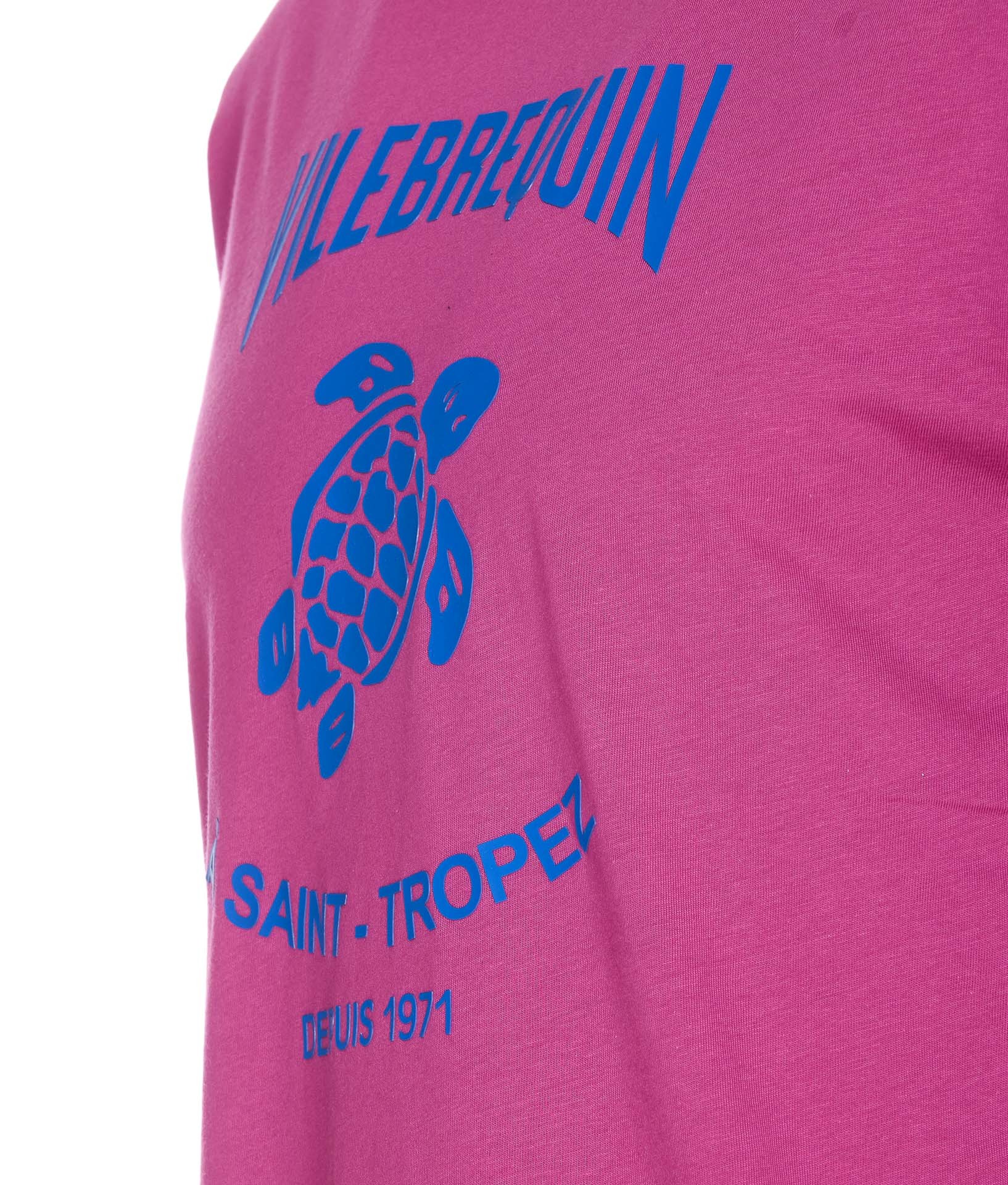 Vilebrequin T-shirt With Round Neck And Short Sleeves In Pink